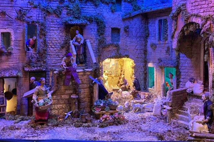 Il presepe dei detenuti della Terza Casa di Rebibbia a Santa Maria in Via