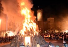 A Bagnaia  è la notte del Focarone, la festa d’inverno del borgo