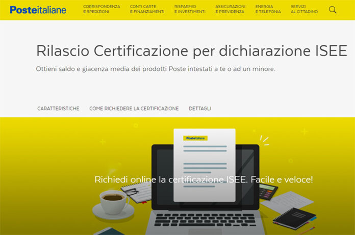 rilascio certificazione ISEE online