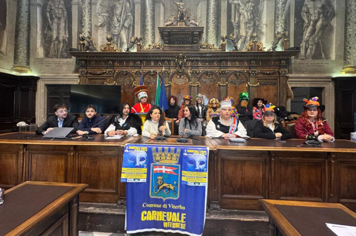 carnevale vitrbese 2025 presentazione a palazzo dei priori