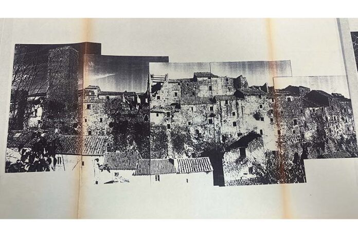 Foto del centro storico di Bassano in Teverina anni '80