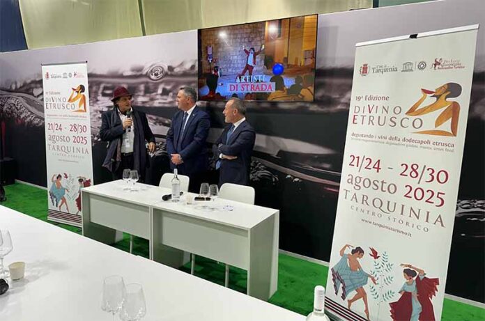 Presentazione del DiVino Etrusco Tarquinia a Vinitaly DiVino2025