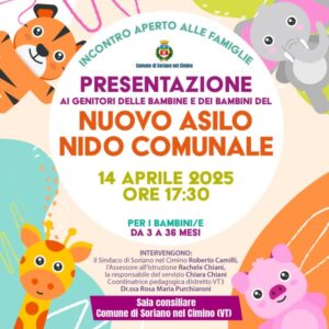 SORIANO APERTURA NUOVO ASILO NIDO COMUNALE