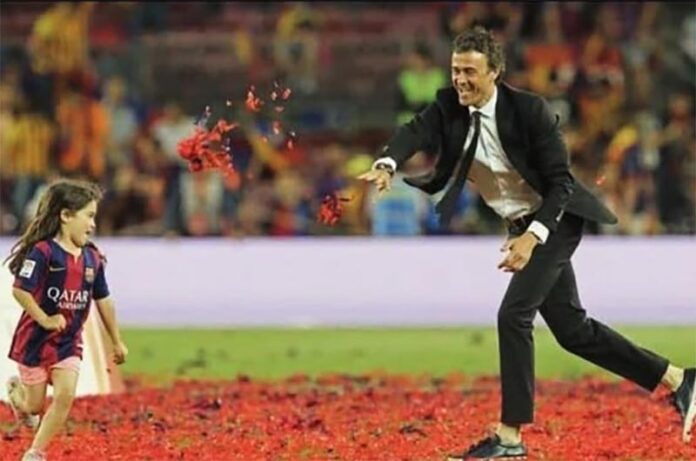 Luis Enrique-commissario tecnico del Paris Saint-Germain, che ha vinto la Champions 2024-2025.