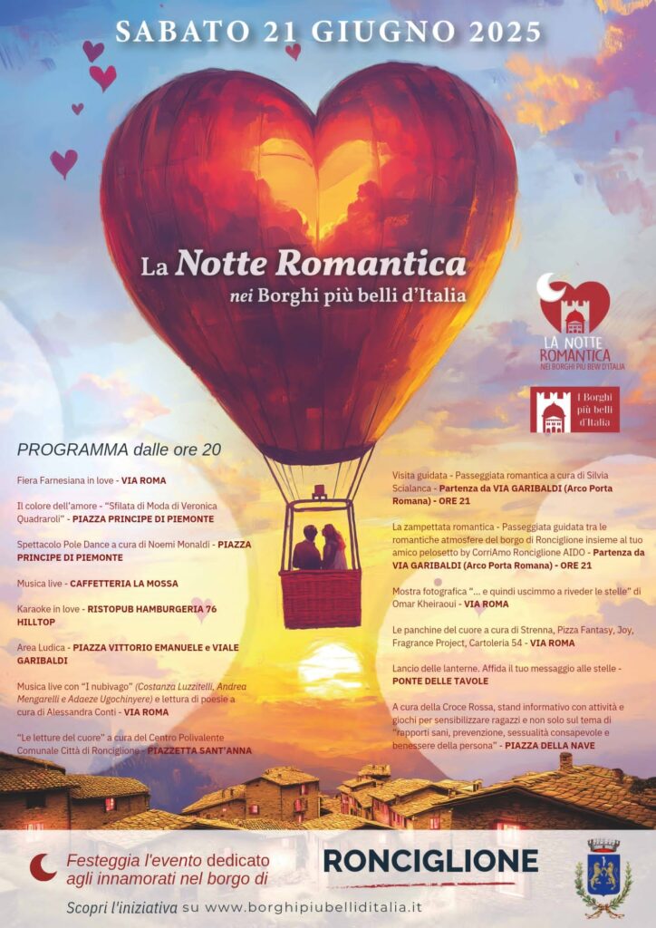 Notte Romantica a Ronciglione per il solstizio d'estate