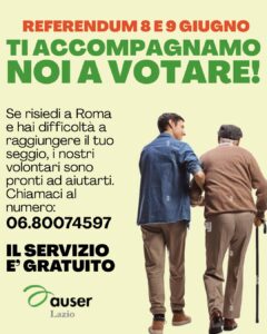Ti accompagnamo a votare - Auser Lazio