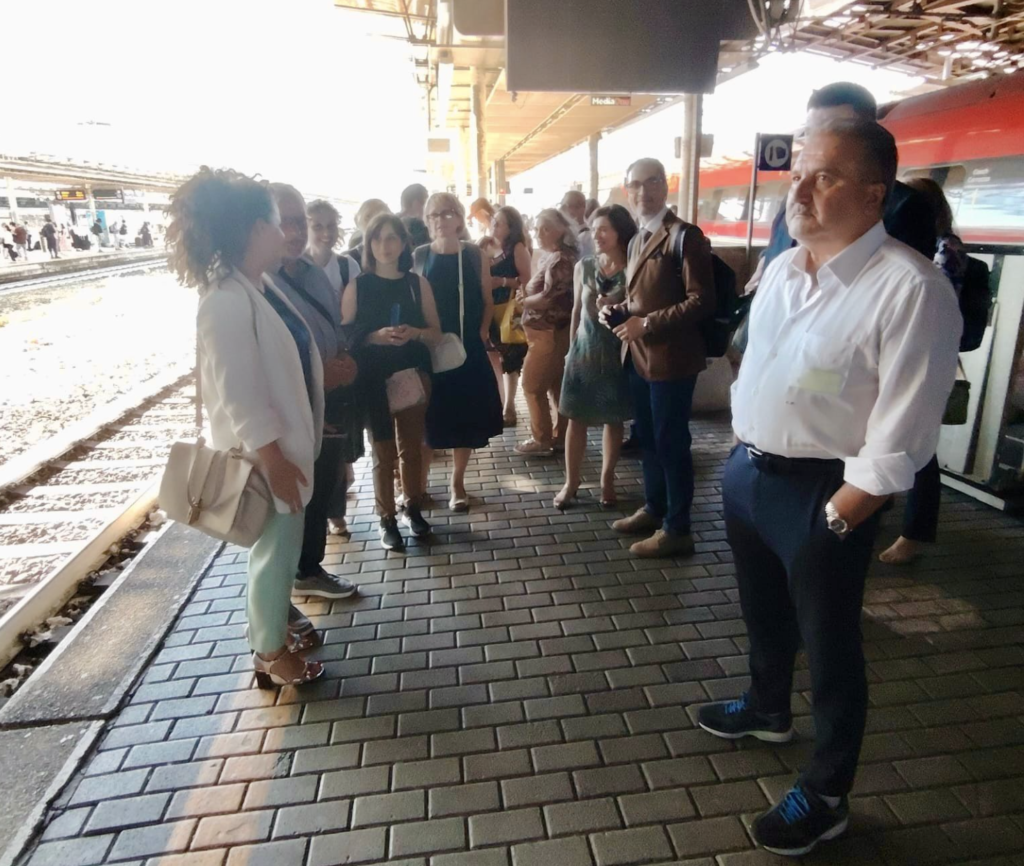 Enrico Panunzi alla stazione 