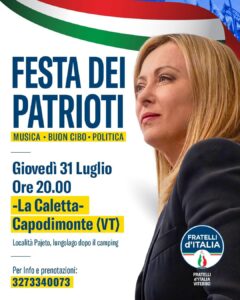 locandina festa dei patrioti
