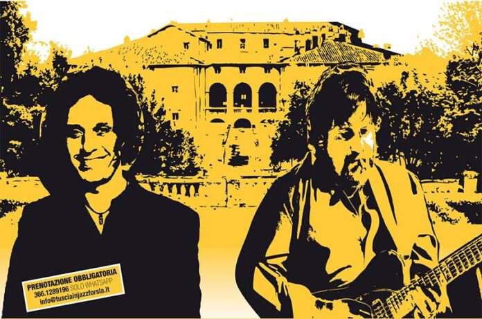 riccardo rinaudo e luca casagrande a Villa Giustiniani-omaggio al Jazz