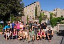 Foto di gruppo alla partenza da Montefiascone