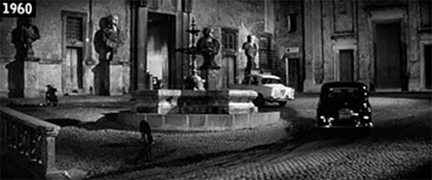 Ingresso di palazzo Giustiniani nella “Dolce vita” di Fellini