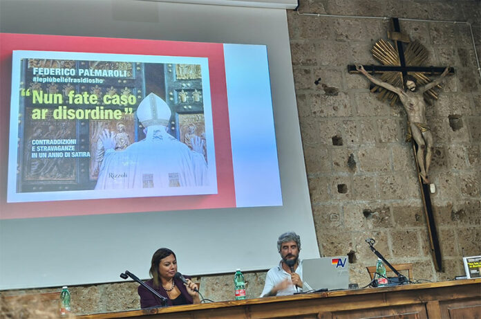 Eleonora Celestini con Federico Palmaroli