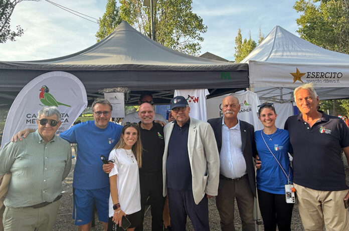 Francesca Palumbo, medaglia d'argento di scherma e il presidente Coni Lazio Alessandro Coch
