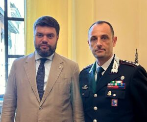 Il presidente Alessandro Romoli e il comandante Alfredo Antro