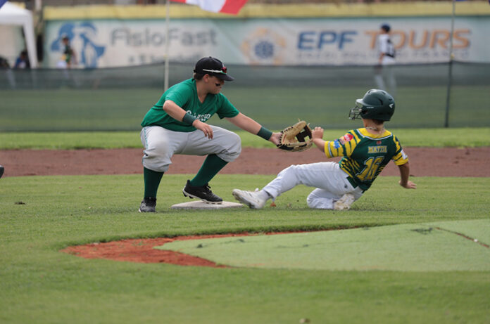 Mattia marenghi scivola in 2 base