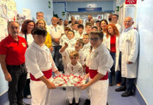 I mini facchini in visita all’Ospedale Santa Rosa di Viterbo
