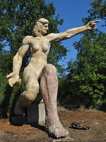 l’Antefissa sulla collinetta dell’ex discarica presso Bracciano