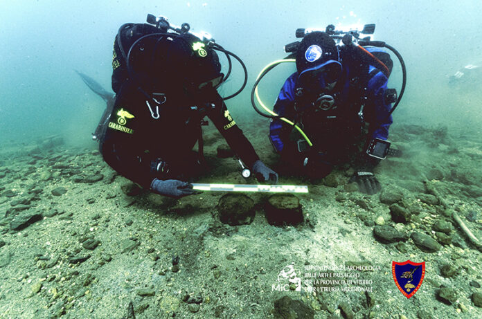 7_subacquei carabinieri e del Mic_misurazioni 1 7_subacquei carabinieri e del Mic_misurazioni 1