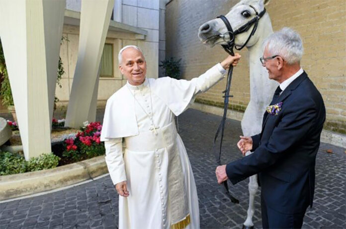 il cavallo per il Papa-@Vatican Media