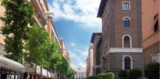 Potatura degli alberi in via Marconi a Viterbo