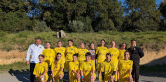 atlete dell’Asd Viterbo FC Under 17 e Krav Maga Tuscia - stage di difesa personale
