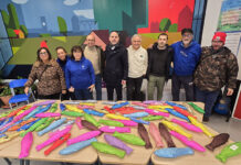 consegna dei pesci di Sant'Andrea all'Emporio solidale