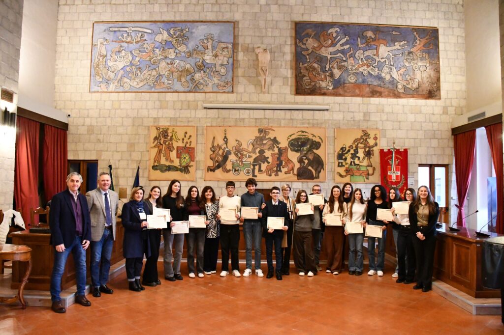 Gli studenti della scuola secondaria di primo grado premiati