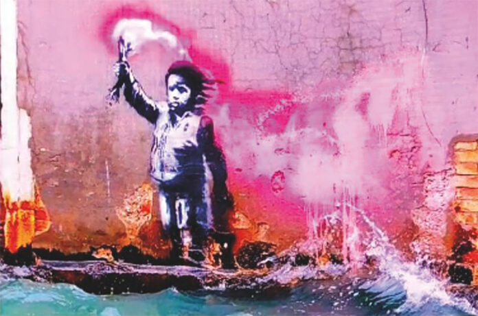 Migrant Child-Banksy-Venezia, maggio 2019