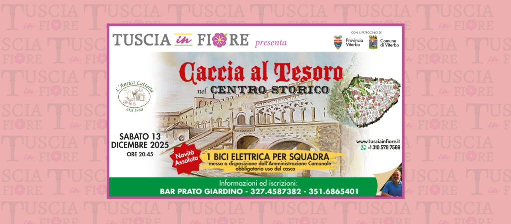 caccia al tesoro di tuscia in fiore