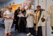 Un dono speciale ai piccoli dell’Ospedale Santa Rosa dalle ricamelle di Capodimonte