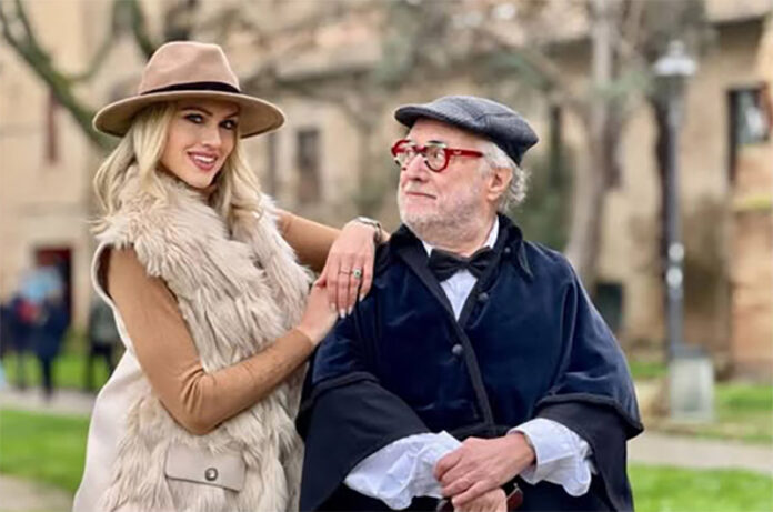 Sofia Bruscoli ed Edoardo Raspelli