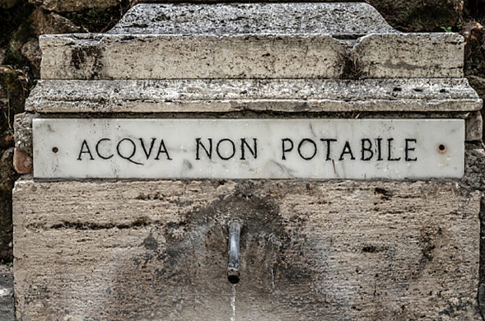 ACQUA NON POTABILE