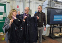 La professoressa Fabiana Sabino, il dirigente Luca Damiani e il segretario Cna Attilio Lupidi