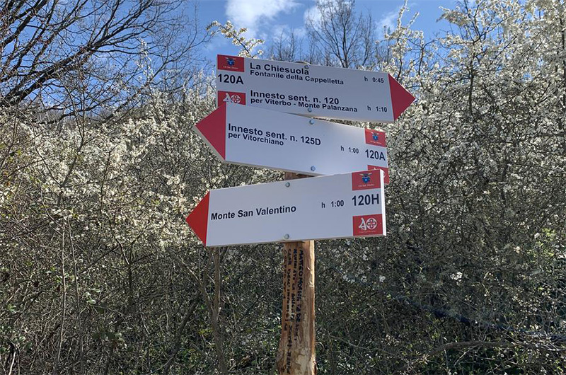 Segnaletica colli minori dei Monti Cimini