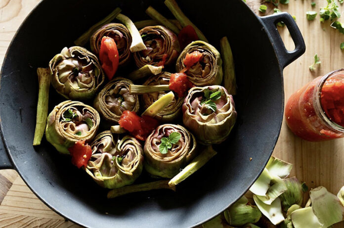 carciofi con mentuccia foto di emanuela cannone