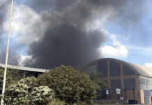 incendio stabilimento ex Alta Altene - Bagnoregio
