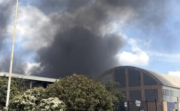 incendio stabilimento ex Alta Altene - Bagnoregio