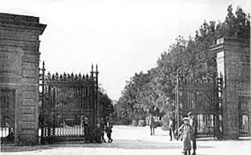 Tuscia in pillole. Viterbo al verde Nelle foto, l’ingresso di Prato Giardino (collezione Galeotti) foto ricordo a Prato Giardino (coniugi Filippo e Angela Petroselli, 1939)