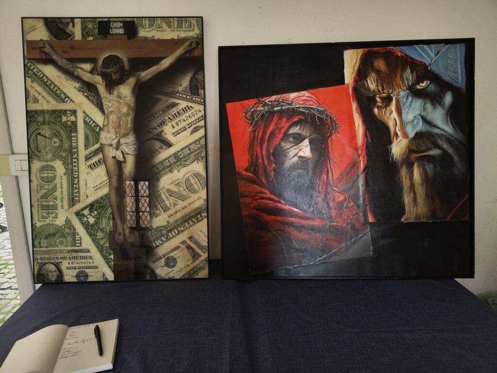 I dipinti di Cesare Pinotti e Igor Lercher