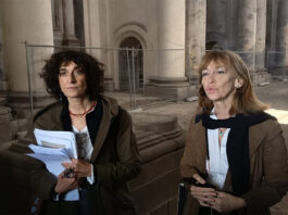 L’architetto Federica Cerroni con Margherita Eichberg, Soprintendente alle Belle Arti per Viterbo e l’Etruria Meridionale
