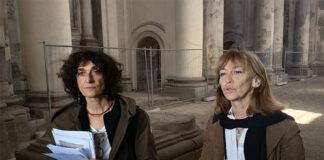 L’architetto Federica Cerroni con Margherita Eichberg, Soprintendente alle Belle Arti per Viterbo e l’Etruria Meridionale