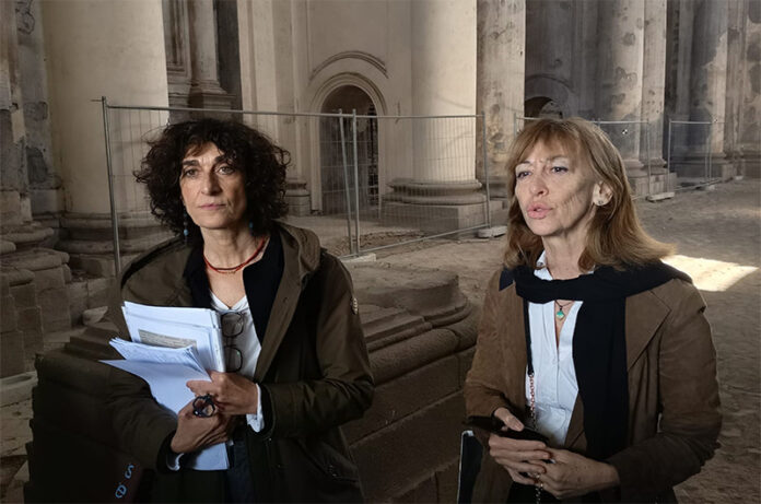 L’architetto Federica Cerroni con Margherita Eichberg, Soprintendente alle Belle Arti per Viterbo e l’Etruria Meridionale