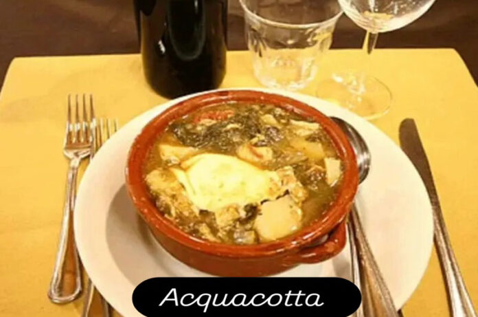 Acquacotta della trattoria l'archetto a viterbo nella rete degli esercizi di Fuori Assaggi