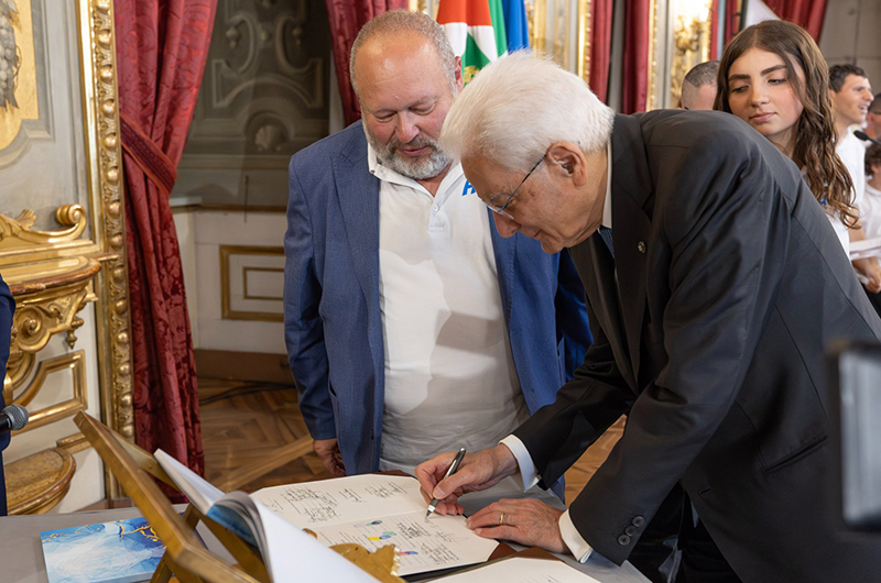 Juppiter salvatore regoli e ilpresidente sergio mattarella