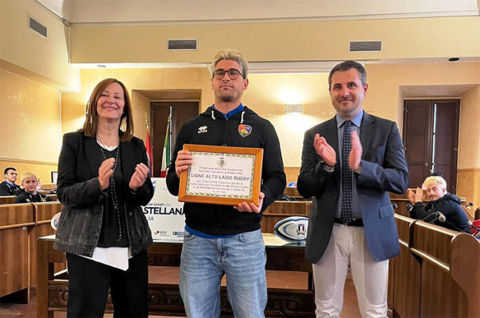 Lions Alto Lazio premiati dal Comune di CIvita Castellana per la promozione in serie A