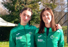 Matilde Bertini con l'allenatrice Federica Gregori