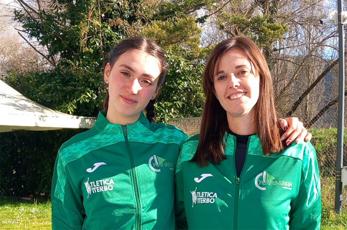 Matilde Bertini con l'allenatrice Federica Gregori