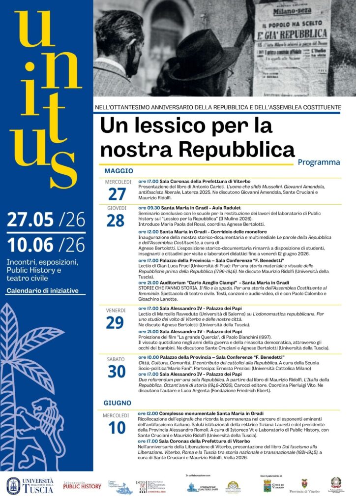 calendario repubblica 2026