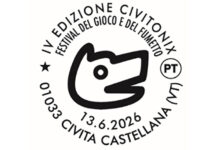 Civitonix, annullo filatelico di Poste Italiane per la quarta edizione del festival del gioco e del fumetto annullo