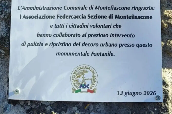 targa a Federcaccia Montefiascone